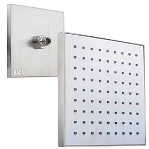 Miseno MNOSH625EBN 1.8 GPM Single Function Rain Shower Head, Brushed Nickel